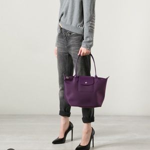 Longchamp Le Pliage Tote in Purple